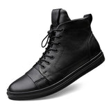 Big Size 48 Men Sneakers Luxury Brand Fashion Shoes Genuine Leather Male Flat Shoes Lace Up Sneakers Brand Casual Shoes *