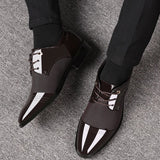 Leather Shoes Men's New Autumn Men's Business Casual Soft Bottom Non-slip Breathable Dress All-match Wedding Shoes Fashion