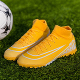 Men Kids Football Boots Turf Soccer Shoes For Men Cleats Training Teenager High Ankle Sport Sneakers Mens Football Futsal Shoes