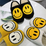 Winter Indoor Women Slippers House Plush Big Smile Slipper Fur Women's Cotton Slippers Couples Fluffy Flats Shoes Furry Slides