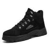 New  Winter Boots Men Big Size Warm Ankle Shoes Male Plush Sneakers Man Autumn Stylish Casual Shoes Snow Warm Lace Up Boots