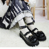 kawaii Lolita shoes Cute star buckle platform shoes Japanese uniform JK shoes sweet low heel Mary Jane shoes college girls shoes