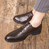 Mens formal shoes Stylish business Gentleman's comfortable oxford shoes for men zapatos hombre Plus Size 47