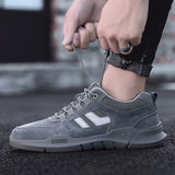 Men Casual Shoes Fashion Gray Sneaker Men Shoes Comfort Chunky Sneakers Male Shoes Adult Footwear Youth Platform Trainers *78966