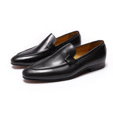 Autumn Summer Style Mens Loafers for Wedding Party Dance Black Brown Genuine Leather Slip on Men's Dress Shoes Casual Business