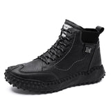 Wexleyjesus  Winter New Outdoor Casual Shoes Men's Plus Cotton Plus Size Fashion In The Help All-match Trend Korean Shoes Loafers Men