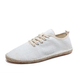 New National Wind Mens Shoes Handmade Linen Shoes Wild Casual Shoes Summer Breathable Fisherman Hemp Men's Flats uik90