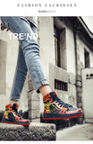 Wexleyjesus  Couple Fashion High top Sneakers Men Women Classic Multicolor Casual Shoes Spring Autumn Vulcanized Men Sports Shoes