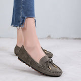 Versatile Lazy Footwear Velvet Office Lady Loafers Shoes Low Heel Casual Shoe Flat Soft Bottom Plus Size 43