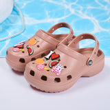 Summer Women Slippers Clogs Beach Sandals Girls Mules Wedge Casual Garden Shoes Antiskid Home Platform Flip Flops For Women