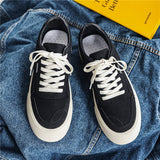 Wexleyjesus Hot Black Classic Casual Men Canvas Shoes Streetwear Platform Harajuku Shoes Men Fashion Breathable Low Sneakers zapatillas lona