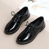 Autumn And Winter New British Style Small Leather Shoes Fashionable Women's Working Women's Shoes