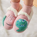 Kids Girls Winter Slippers Boys Cartoon  Cotton Home Slippers Children's Plush Indoor Warm Shoes Flip Flop  SWB011