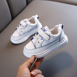 Spring Kids White Shoes Simple Design Baby Boys Running Shoes Soft Sole Sneakers Children Girl Casual shoe  SYJ041