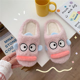 New Winter Fashion Adult Sandals Thick-soled Non-slip Indoor and Outdoor Fur Shoes Warm and Mopping Home Sleeping Shoes women's