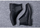 Wexleyjesus Fashion Genuine Leather Chelsea Boots Men Winter Shoes Autumn Winter Warm Shoes Men Ankle Boots Cowhide Male Brand Shoes A1913