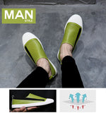 Wexleyjesus  Men Casual Shoes High Quality Leather Slip-On Mens Loafers Breathable Outdoor White Sneakers Soft Light Summer Men Shoes Flats