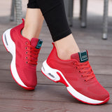 Air Cushioning Women Running Shoes Breathable Sneakers For Women Comfortable Ladies Sports Shoes Lace Up Jogging Walking Female