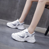 2023 New Spring White Sneakers Women Trainers Vulcanized Shoes Casual Platform Dad Sneakers Women Sports Shoes Basket Femme