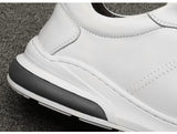 2023 New Genuine Leather Shoes Men Sneakers Men Fashion White Shoes Cow Leather Sneakers Brand Male Footwear A1995