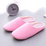 Winter Fashion Women Home Slippers Faux Fur Warm Shoes Woman Slip on Flats Female Fur 1.5cm Heel Plus Size Zapatillas De Casa