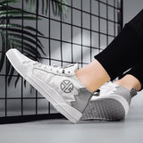 Wexleyjesus  Superstar Men's Brand Shoes Comfortable Microfiber Flat Shoes Men Breathable White Sneakers Men High Top Skateboard Shoes