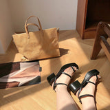 Wexleyjesus Clear Heels Muffins shoe Female Sandal Comfort Shoes For Women Open Toe Luxury Sandals Med Women's Flat Ladies Comfort