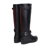 Fashion Rainshoes Women Waterproof Knee High Rain Boots Women Non-slip Hose Back Zipper Long Boots Ladies Shoes For Woman botas