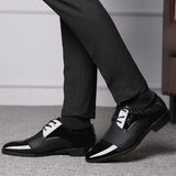 Leather Shoes Men's New Autumn Men's Business Casual Soft Bottom Non-slip Breathable Dress All-match Wedding Shoes Fashion