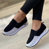 Rimocy Women's Sports Shoes Autumn 2022 Comfortable Breathable Sneakers Woman Stretch Fabric Non-slip Running Shoes Plus Size 43