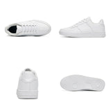 Fashion White Men's Casual Shoes 48 School Breathable Leather Soft Men's Sneaker 47 Big Size Outdoor Walking Solid Men Shoes 46