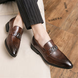 Wexleyjesus  New Men's Business Suit Leather Shoes Men's Korean Style Pointed Toe British Summer Breathable Men's Casual Shoes  ZQ0355