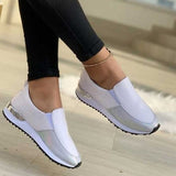 Rimocy Women's Sports Shoes Autumn 2022 Comfortable Breathable Sneakers Woman Stretch Fabric Non-slip Running Shoes Plus Size 43