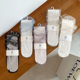 Shine Tulle Socks Women Transparent Long Socks Knee Summer Thin Socks Female Chffion Sock Female Dress Calcetines