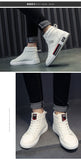 Wexleyjesus  High Top Shoes Men Fashion Breathable Casual Shoes Daily White Shoes Classic Wear Resitant gym shoes Men Hip Hop Sneakers