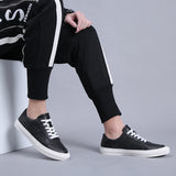 Men Casual Shoes Luxury Brand Fashion Black White Sneakers Men 100% COw Leather Breathable Soft Walking Footwear Free shipping