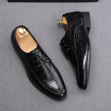 New Men‘s Trend pointed Metal buckle British style oxford shoes Male wedding dress Homecoming shoes zapatillas hombre