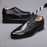 New Men‘s Trend pointed Metal buckle British style oxford shoes Male wedding dress Homecoming shoes zapatillas hombre
