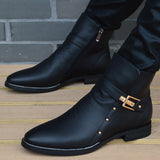 Wexleyjesus New Fashion Men Boots Genuine Leather Men's British Autumn Winter Warm Plush Ankle Boots Man Casual shoes Zapatos man hombre