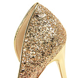 Wexleyjesus  2021 Woman 9cm Glitter High Heels Sequins Scarpins Pumps Female Silver Gold Escarpins Lady Wedding Bridal Scarpins Talons Shoes