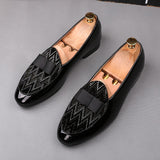 Fashion designer wedding Shoes for Men black bow with rhinestone flat shoes  Man Party dress Formal prom business shoes