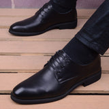Men Formal Business Split leather Men Dress office Shoes Men comfortable Gentleman shoes business wedding shoes