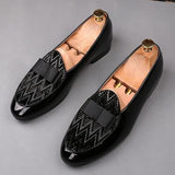 Fashion designer wedding Shoes for Men black bow with rhinestone flat shoes  Man Party dress Formal prom business shoes