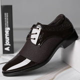 Leather Shoes Men's New Autumn Men's Business Casual Soft Bottom Non-slip Breathable Dress All-match Wedding Shoes Fashion