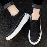 2023 Men's Casual Shoes Black Leather Flats Size 39-44 Graffiti  Sneakers Designer Shoes Men Hiking Leisure Shoes %