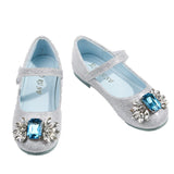 Baby Girl Shoes Sweet Princess Shoes with Rhinestone Soft Bottom Children Girl School Shoe for Kids Three Style SJD060