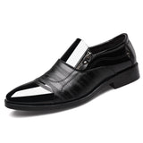 Classic Business Men's Dress Shoes Fashion Elegant Formal Wedding Shoes Men Slip on Office Oxford Shoes Black Brown Man Shoes