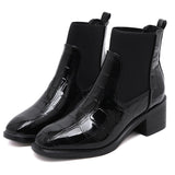 New Style for Autumn and Winter Boots Alligator Boots Chelsea Boots Chunky-Heel Boots