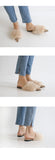 real rabbit fur women slippers pointed toe slides shoes with long fur mules woman luxury pantoufle femme real furry footwear 616