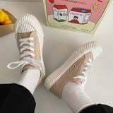 New Women's Canvas Shoes Candy Color Fashion Sneakers Spring Autumn Casual Shoes for Women Vulcanize Shoes Lace Up Classic Flats